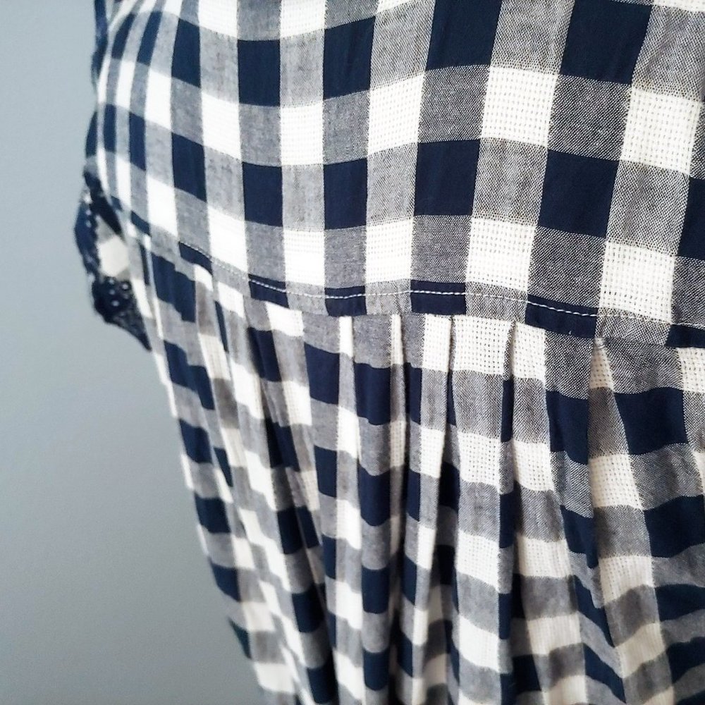 [SOLD] Dear Creatures Trinette Shift Dress Embroidered Gingham - Picture 9 of 14
